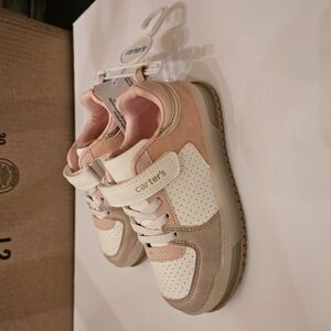 Carter's Pink & White Kids Light Up Sneakers